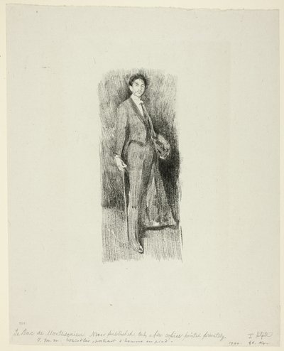 ロベール・ド・モンテスキュー伯爵 作： Beatrix Godwin Whistler