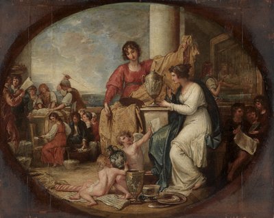 英国の製造所-スケッチ 作： Benjamin West