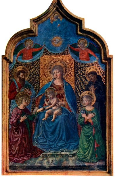 聖カタリナの神秘的な結婚、1466 1930。 作： Benozzo Gozzoli