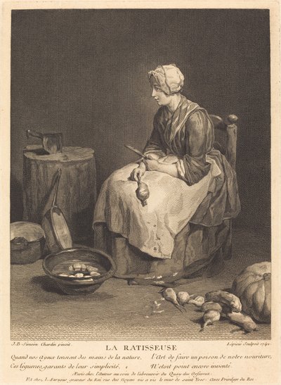 レーキ 作： Bernard Lépicié after Jean Siméon Chardin