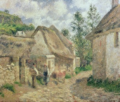 オーヴェールの街 作： Camille Jacob Pissarro