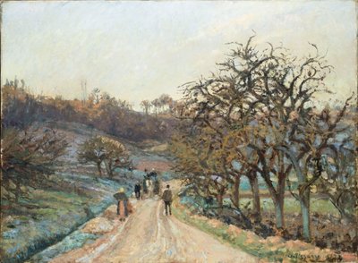 オースニィドオスニー近郊、ポントワーズ、1874 作： Camille Jacob Pissarro