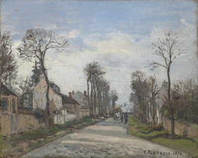 ルートヴェルサイユ、ルーヴェシエンヌ、1870 作： Camille Jacob Pissarro