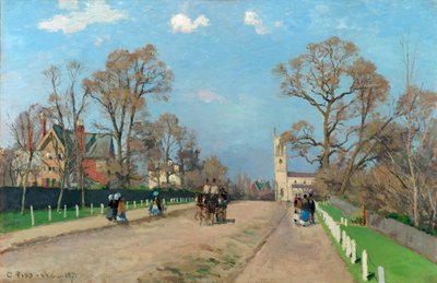 アベニュー、シデナム、1871 作： Camille Jacob Pissarro