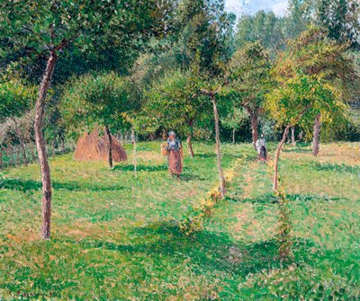 エラニーの果樹園、1896年 作： Camille Jacob Pissarro