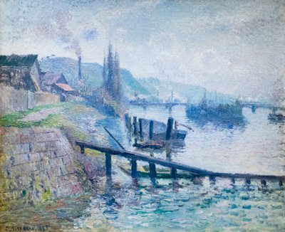 A colina de Santa Catarina em Rouen 作： Camille Pissarro