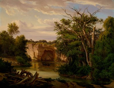 丘の田園風景、1862 作： Carl Hermann Frederick Lungkwitz