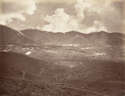 バージニアシティ、1875年、印刷された約。 1876年。 作： Carleton Emmons Watkins