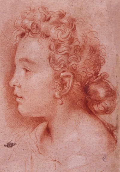 ファウスティナマラッティの肖像 作： Carlo Maratta