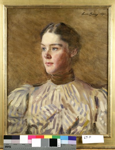 自画像、1894 作： Cecilia Beaux