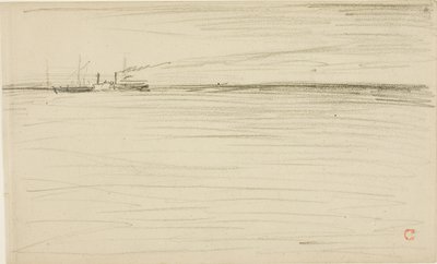 海峡を渡る 作： Charles Francois Daubigny