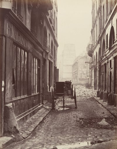 Rue Estienne、Rue Boucher、1862-65年。 作： Charles Marville