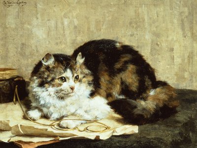 ぶち猫 作： Charles van den Eycken