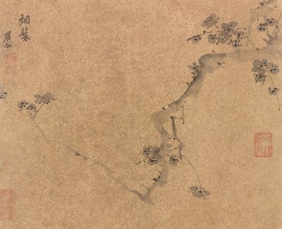 梅の枝、明代、1580～1639年頃。 作： Chen Jiru