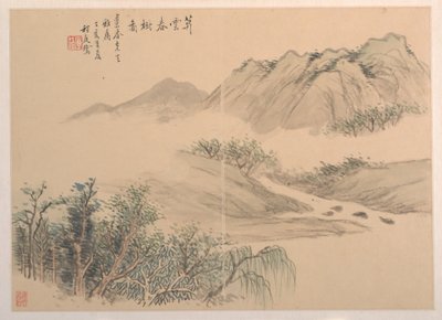 風景、1827 年。 作： Cheng Tinglu