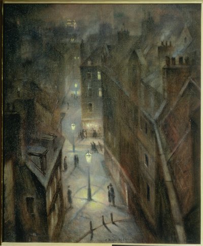 ソーホートワイライト、1924年頃 作： Christopher Richard Wynne Nevinson