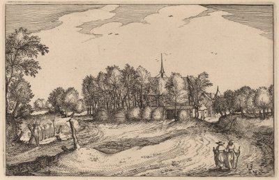 修道院 作： Claes Jansz Visscher after Johannes van Doetechum, the Elder after Lucas