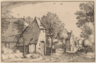 村の道 作： Claes Jansz Visscher after Johannes van Doetechum, the Elder after Lucas