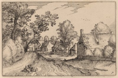 村の道 作： Claes Jansz Visscher after Johannes van Doetechum, the Elder after Lucas