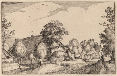 村の道 作： Claes Jansz Visscher after Lucas van Doetechum after Master of the Small Landscapes after Johannes