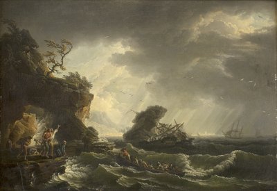 難破船 作： Claude Joseph Vernet