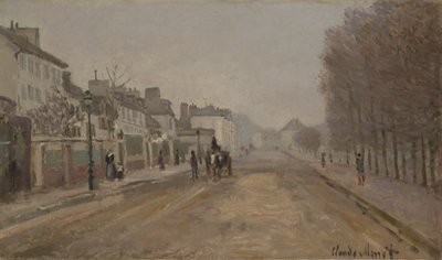 1872年、アルジャントゥイユのブルバールエロイーズ 作： Claude Monet