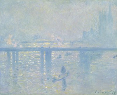 ロンドンのチャリングクロスブリッジ、1899年 作： Claude Monet