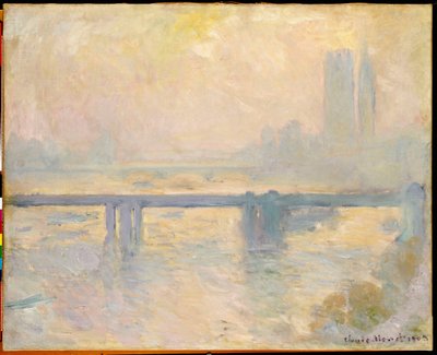 チャリングクロスブリッジ、1903年 作： Claude Monet