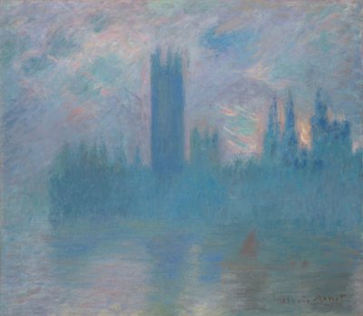 国会議事堂、ロンドン 作： Claude Monet