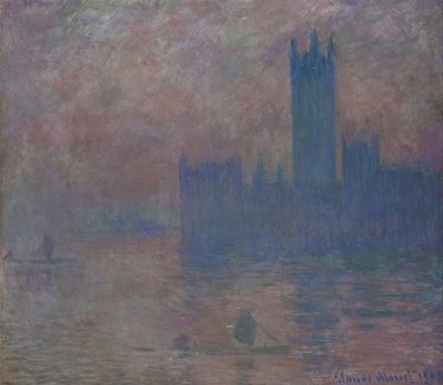 議会。 London 作： Claude Monet