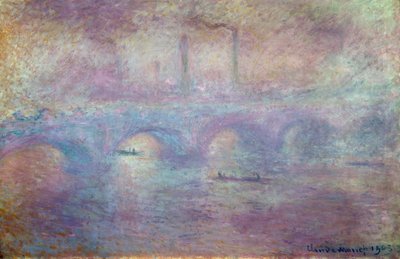 ウォータールー橋、霧の効果、1903 作： Claude Monet