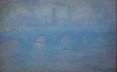 ウォータールー橋。 霧の効果 作： Claude Monet