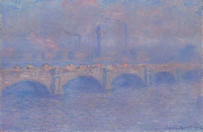 ウォータールー・ブリッジ、サンライト効果 作： Claude Monet