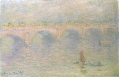 ウォータールーブリッジ、日光効果、1899-1901 作： Claude Monet