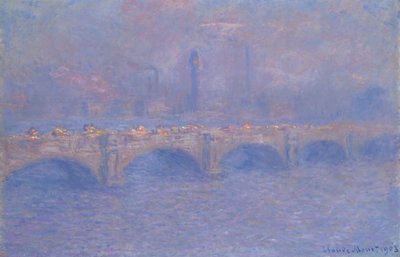 ウォータールー橋、日光効果、1903 年。 作： Claude Monet