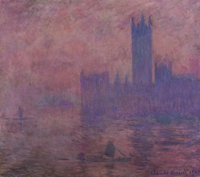 ウェストミンスター・タワー 作： Claude Monet