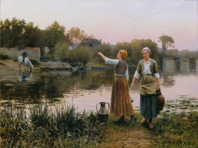 次の芸術家によるアート作品： Daniel Ridgway Knight