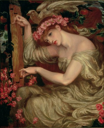 海の呪文、1875-77 作： Dante Gabriel Charles Rossetti