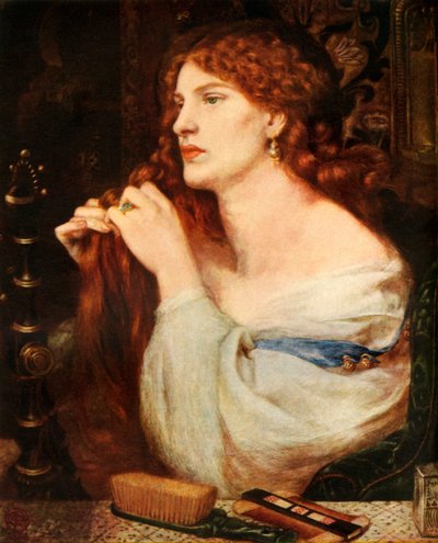 アウレリアファジオスミストレス、1863-1873年、1948年。 作： Dante Gabriel Charles Rossetti