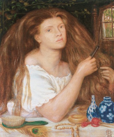 ゴールデントレス、1865年 作： Dante Gabriel Charles Rossetti