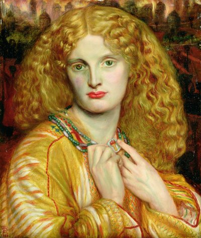 トロイのヘレネー 作： Dante Gabriel Charles Rossetti