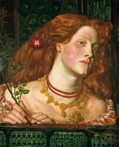 フェア・ロザムンド」1861年 作： Dante Gabriel Rossetti