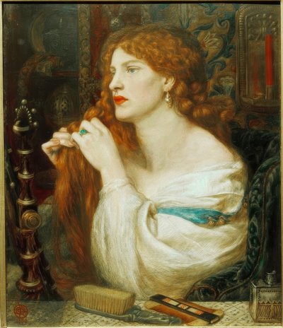 ファジオの愛人（アウレリア） 作： Dante Gabriel Charles Rossetti