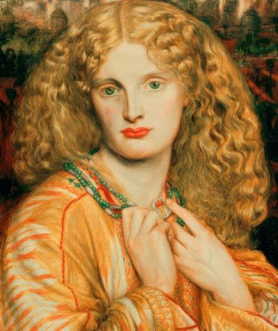 トロイのヘレン 作： Dante Gabriel Charles Rossetti