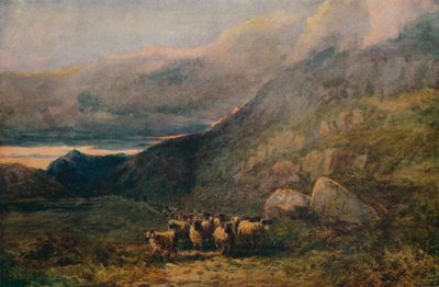 眠りの山道、c1838 作： David Cox the elder