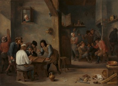 バックギャモンのゲーム 作： David Teniers