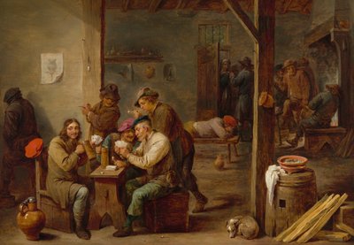 酒場の情景、1658年。 作： David Teniers II