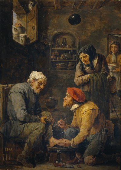 外科医、1630-1640 作： David Teniers the Younger