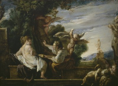 Vertumnus and Pomona、c.1621-23 作： Domenico Fetti or Feti