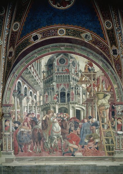 病院の拡張、c.1442-43 作： Domenico di Bartolo